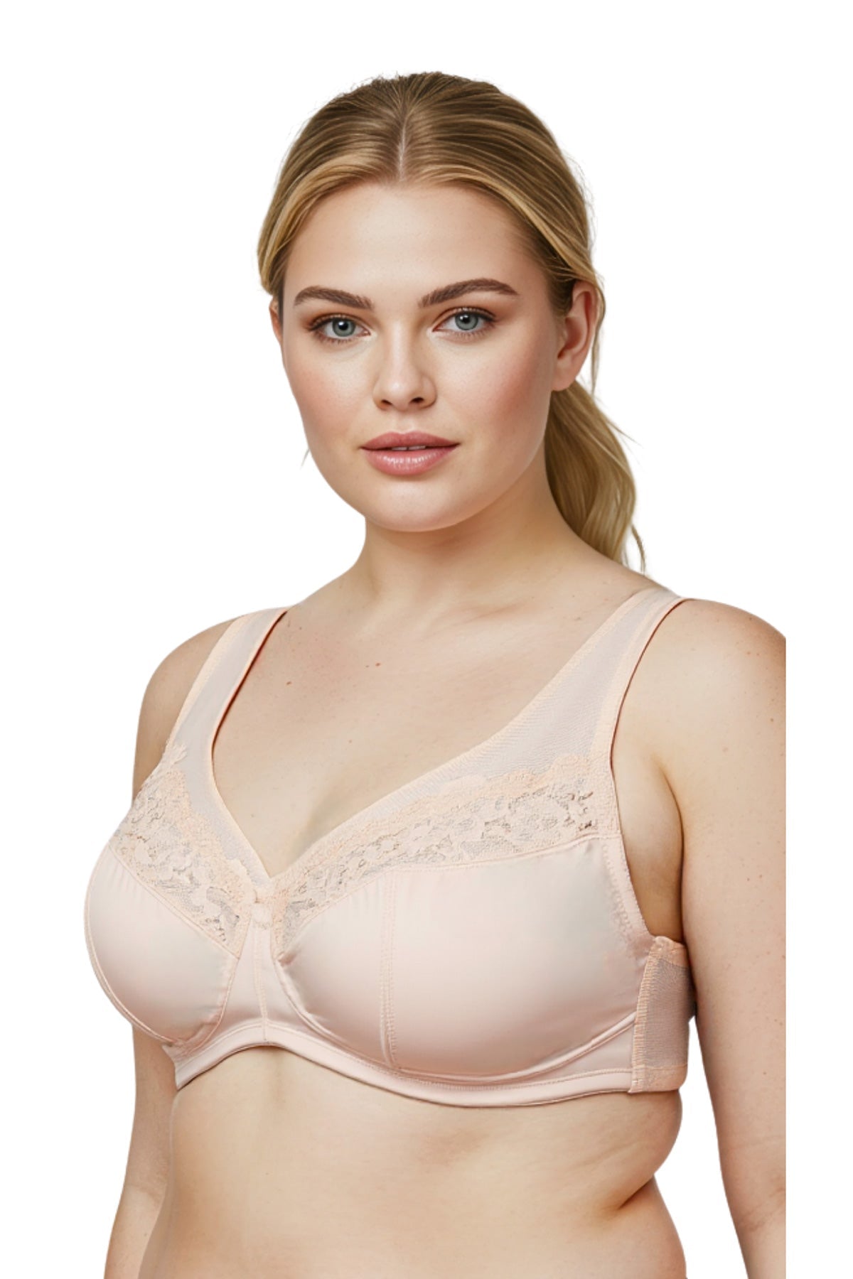 BLS - Daisy Non Padded Minimizer Bra - Beige