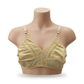 Pack of 4 Beige Cotton Wireless Non-Padded Bra for Women – Soft Comfortable Everyday Support Bra with Adjustable Straps & Hook Closure