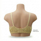 Pack of 4 Beige Cotton Wireless Non-Padded Bra for Women – Soft Comfortable Everyday Support Bra with Adjustable Straps & Hook Closure